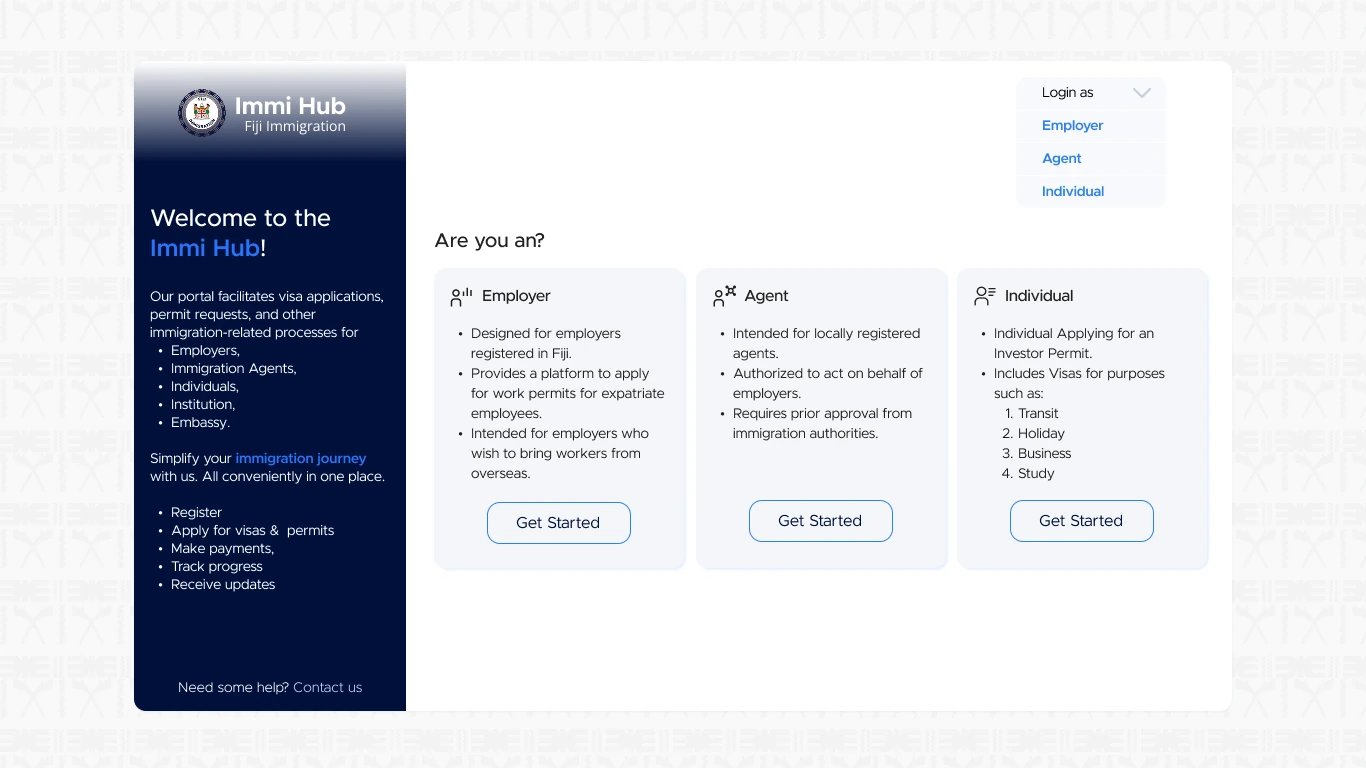 Fiji Immigration citizen portal